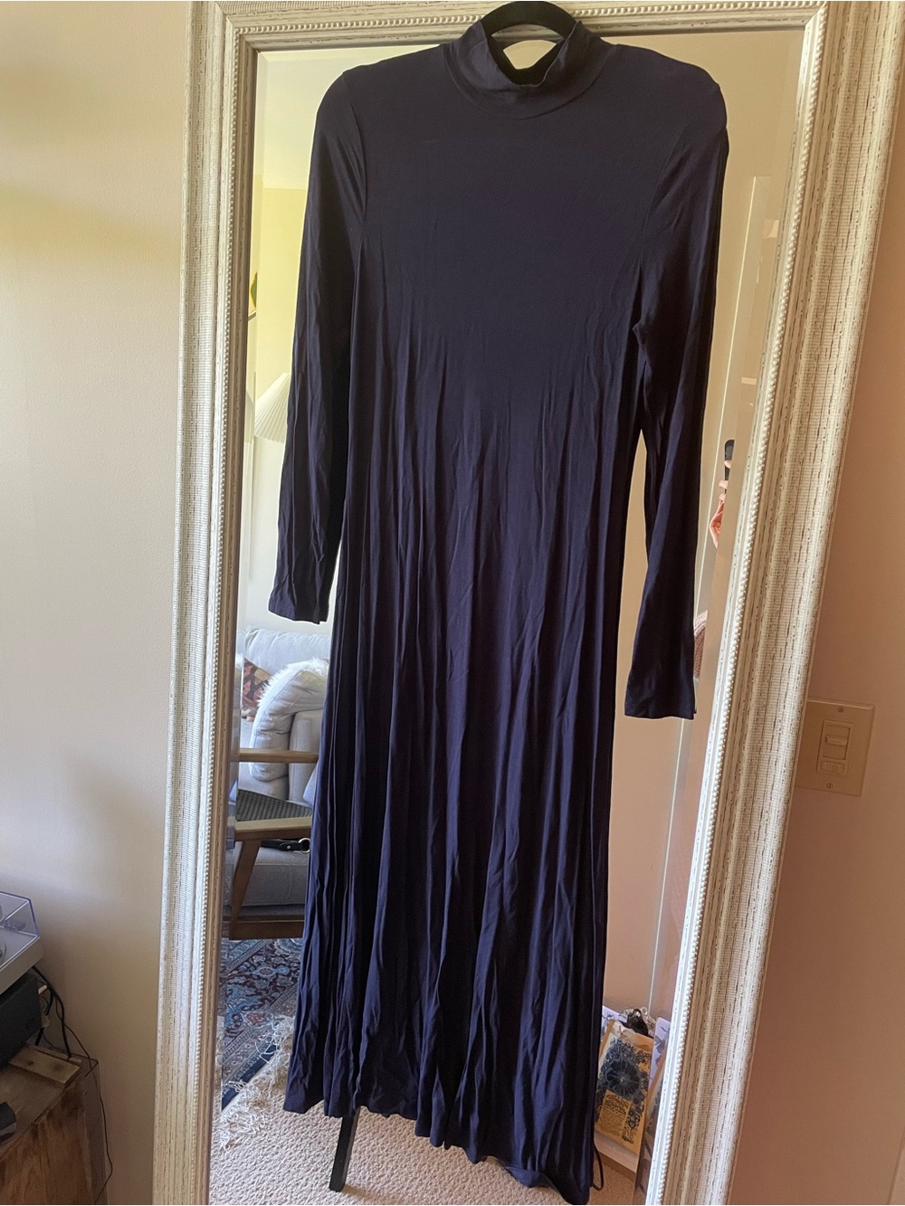 Boden Navy Mockneck Women's Dress 6L